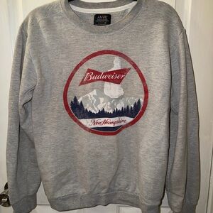 Anvil Gray Budweiser Crewneck Sweater